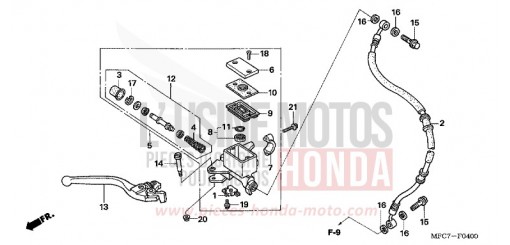 MAITRE-CYLINDRE FREIN AV. FMX6506 de 2006
